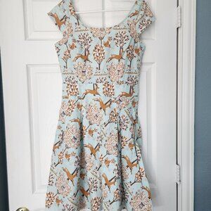 Retrolicious Dress with Forest Print Sz S NWT